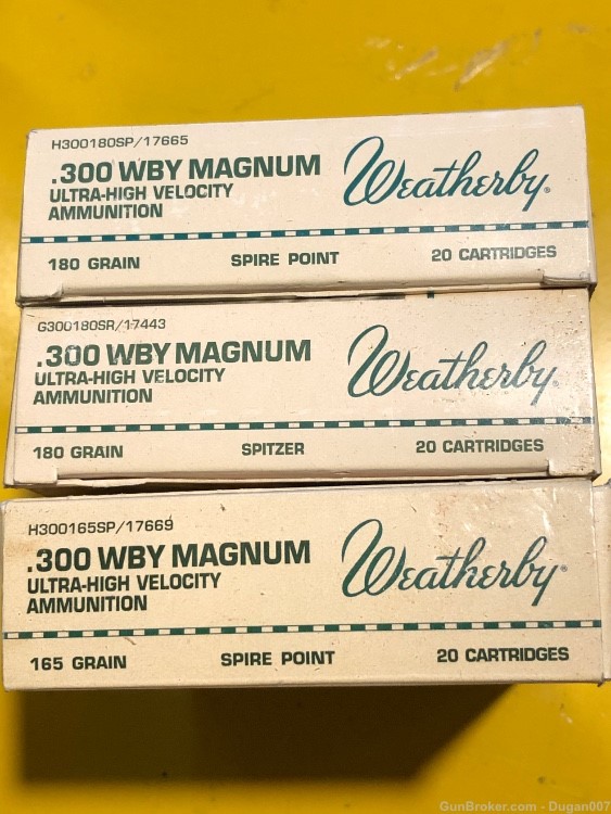 300 Weatherby Magnum 165 grain spire point 300weatherby mag-img-0