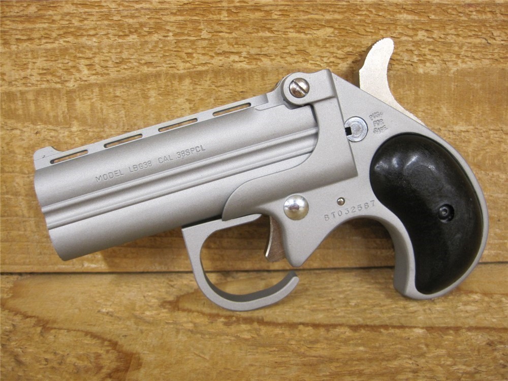 Bearman Industries Cobra Long Bore .38 spl derringer SS/blk NIB-img-1