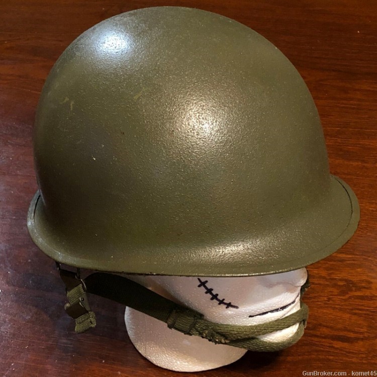 Vintage 70s 80s US Army USGI M1 Steel Combat Helmet & ERDL Camo Cover-img-10
