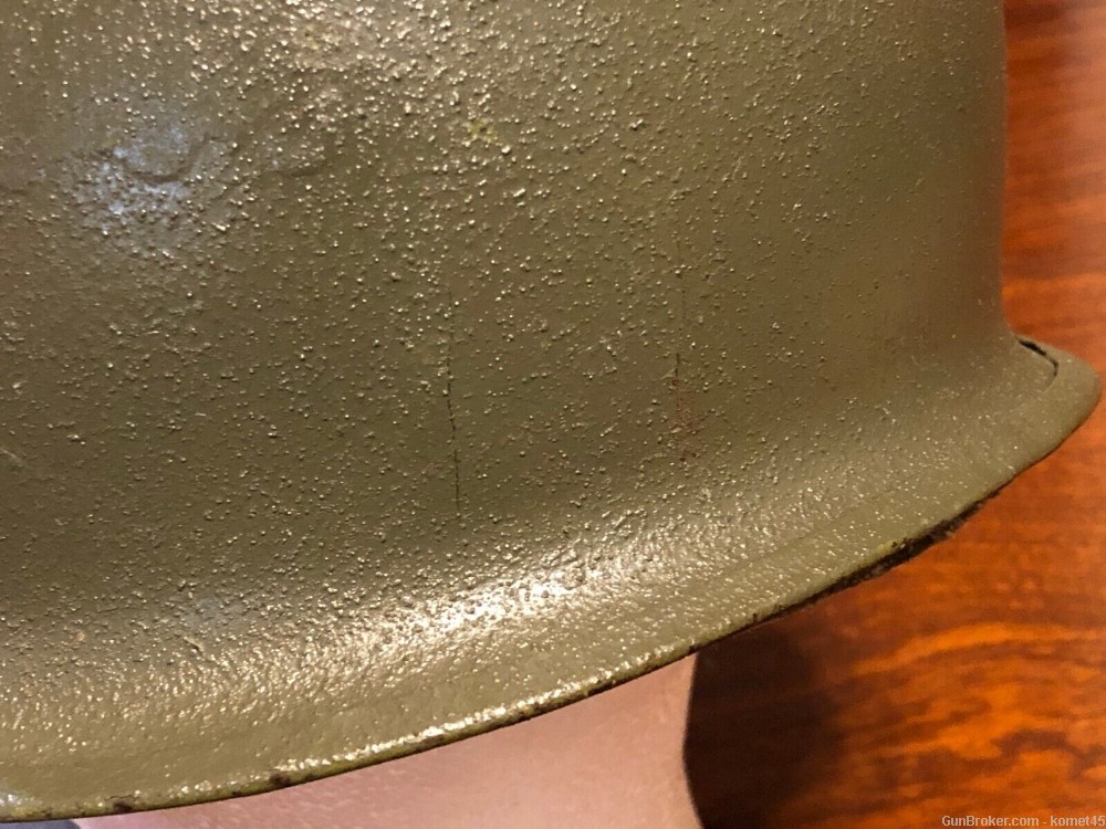 Vintage 70s 80s US Army USGI M1 Steel Combat Helmet & ERDL Camo Cover-img-7