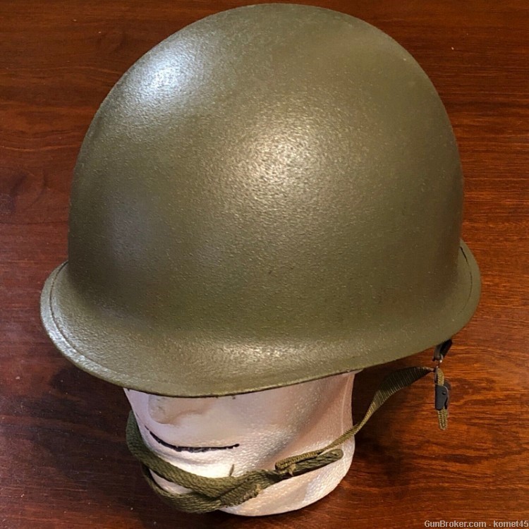 Vintage 70s 80s US Army USGI M1 Steel Combat Helmet & ERDL Camo Cover-img-5