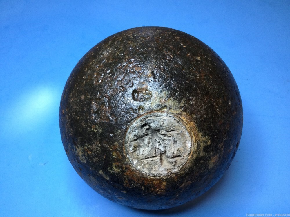 Civil War Federal 24LB Bormann Cannonball (shell) -img-0