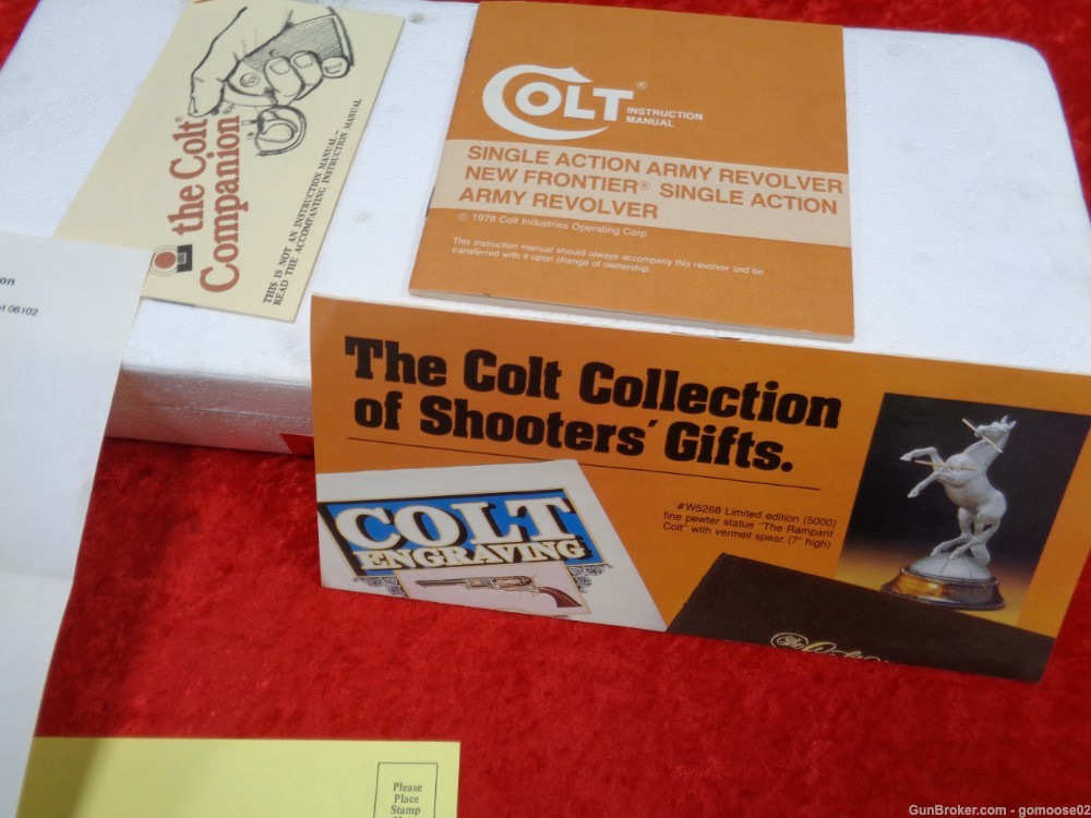 RARE 1983 Colt SAA Gold Limited Edition Commemorative 1/50 Case WE TRADE!-img-22