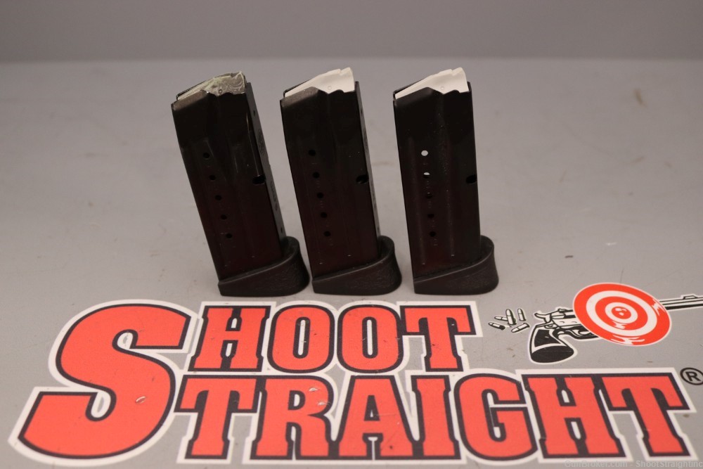 Lot O' Three (3) Smith & Wesson M&P9C 12rd 9mm Magazines (OEM)-img-1