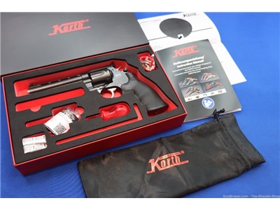 KORTH Model MONGOOSE Revolver 357MAG 5.25" Black DLC Roller Trigger NEW 357
