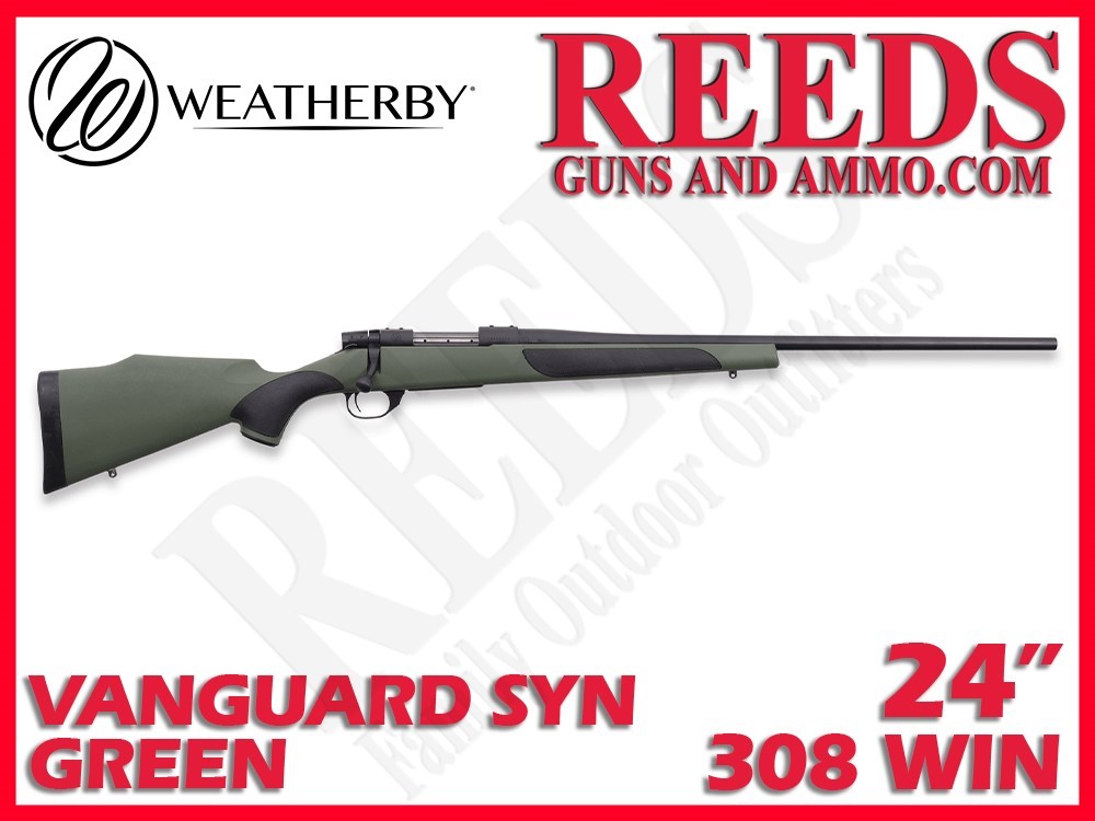 Weatherby Vanguard Synthetic Green 308 Win 24in VGY308NR4O-img-0