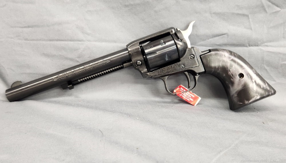 Heritage Rough Rider 22LR revolver 6.5" with black pearl grips new-img-8