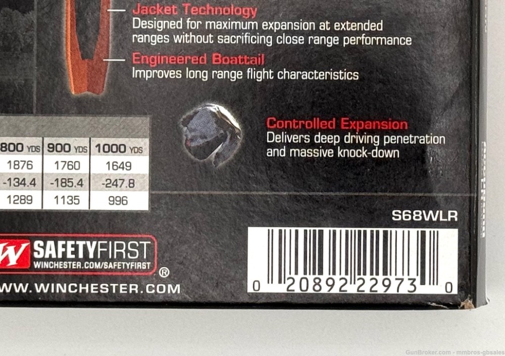 Winchester Expedition BIG Game Long Range 6.8 Western 165GR S68WLR- 20 RDS-img-3