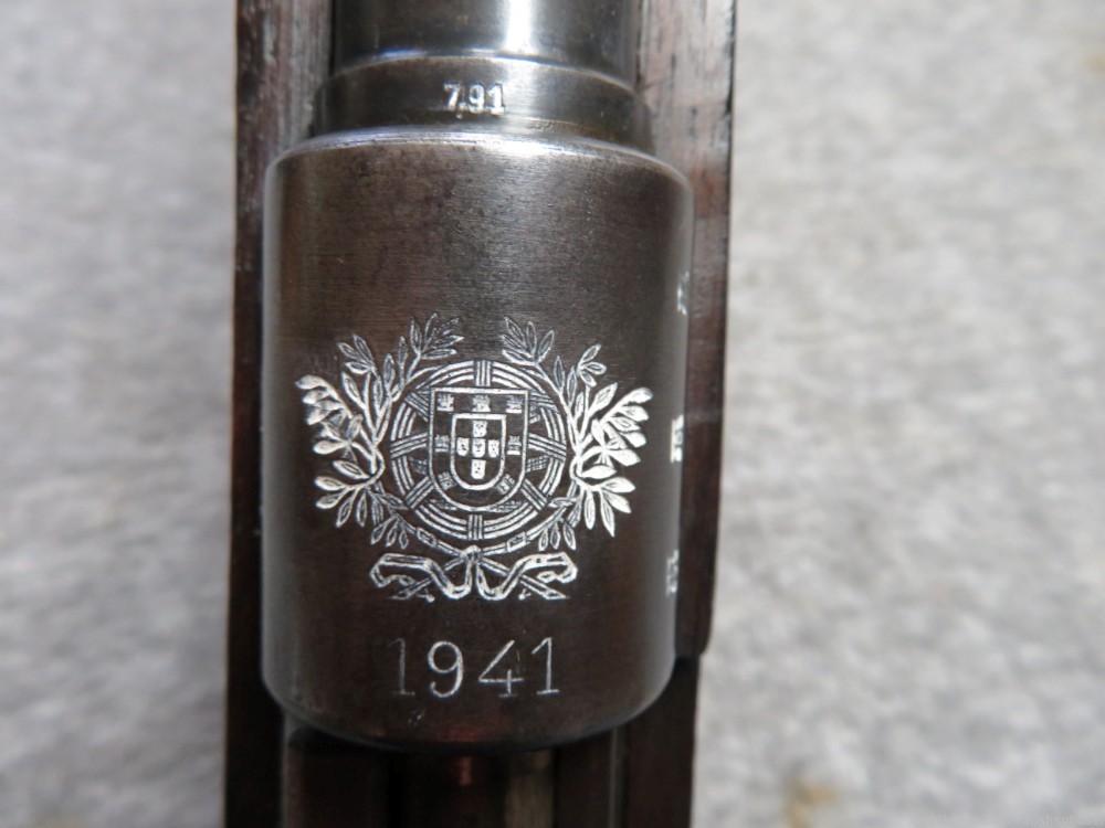 WWII PORTUGUESE MODEL 1941 M/941 MAUSER RIFLE-NICE CREST-img-6