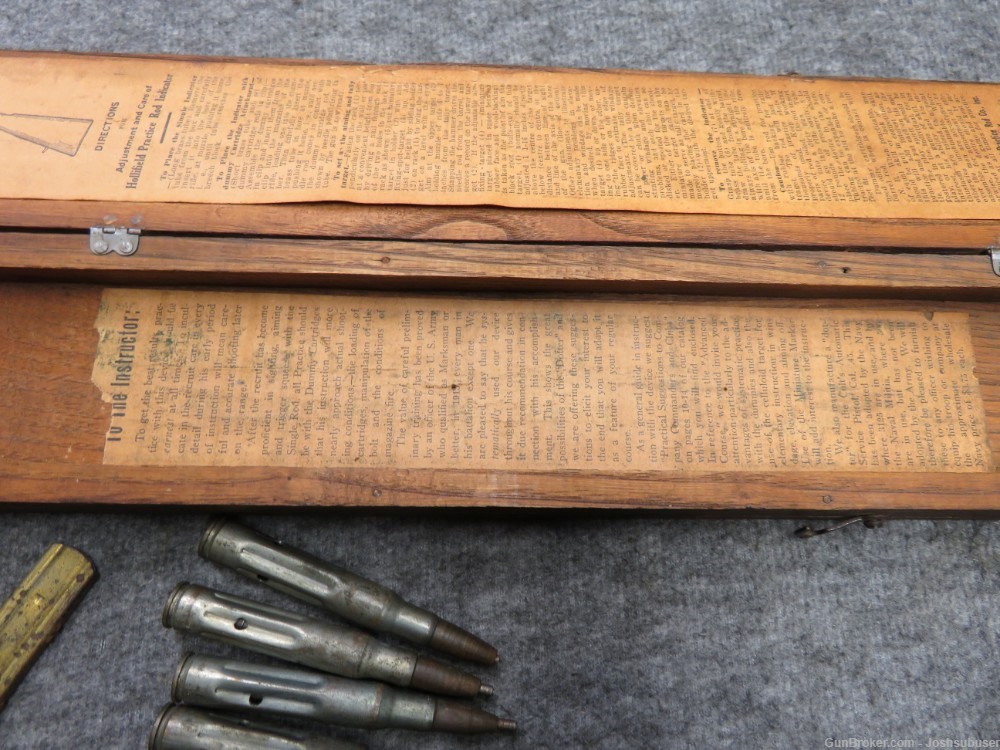 WWI US MILITARY HOLLIFIELD “DOTTER” PRACTICE TARGET ROD KIT-img-10