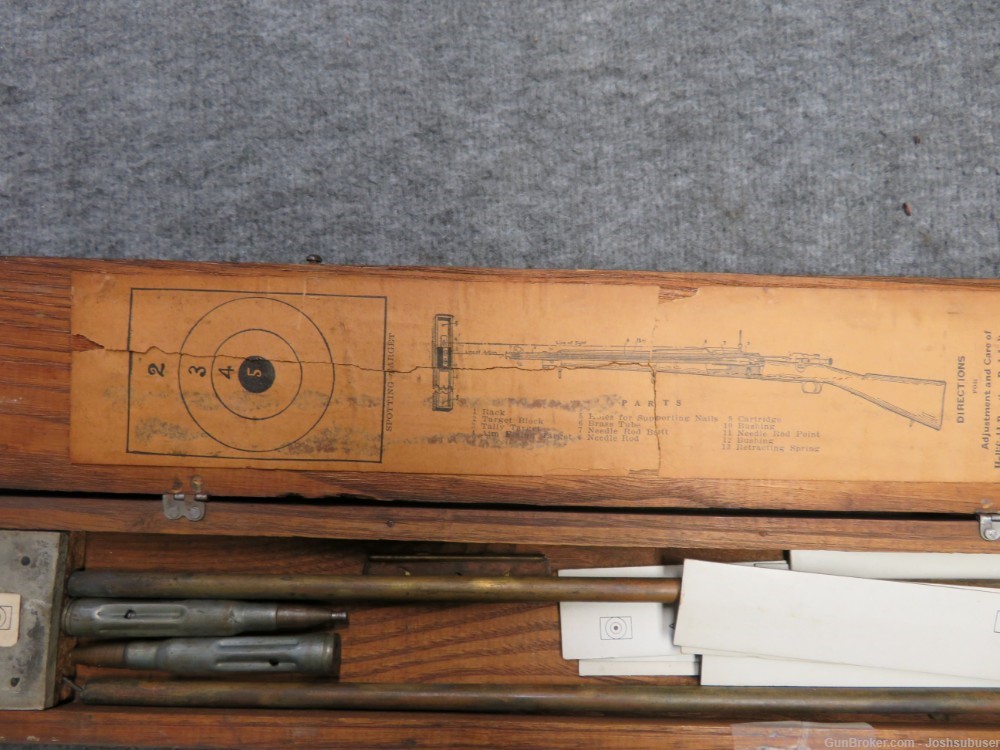 WWI US MILITARY HOLLIFIELD “DOTTER” PRACTICE TARGET ROD KIT-img-3