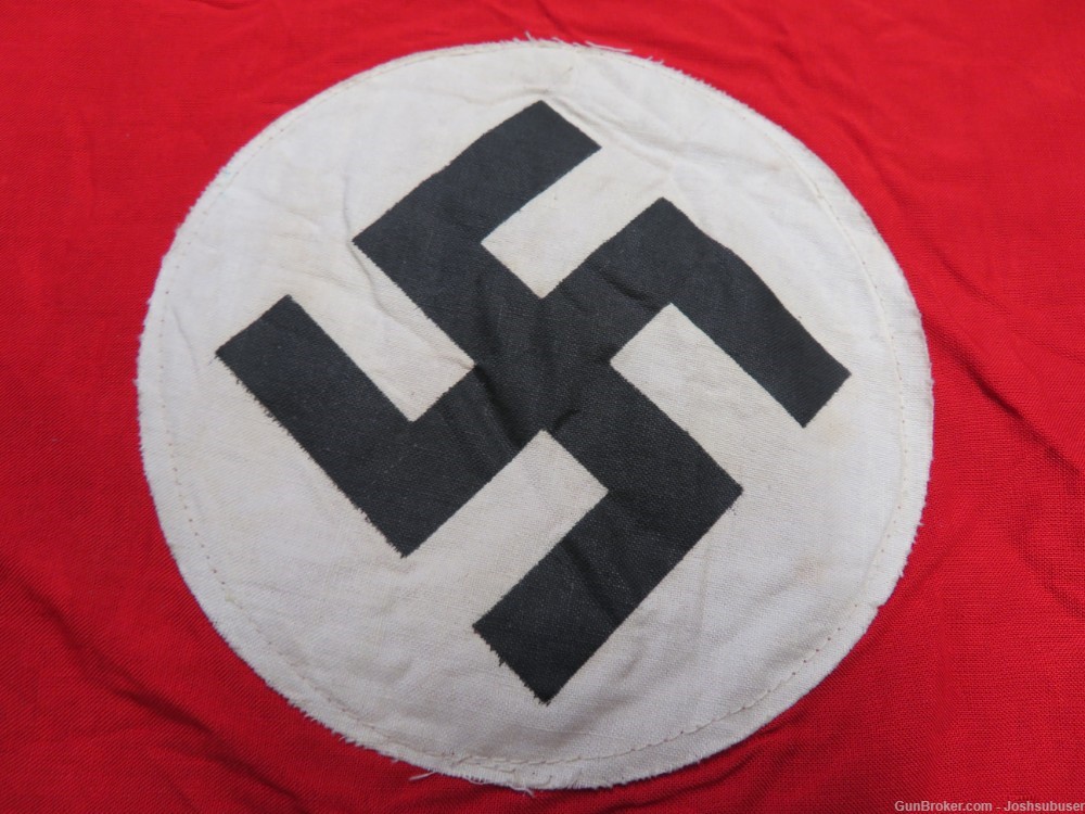 WWII GERMAN NSDAP / NATIONAL FLAG-NICE DISPLAY SIZE-img-5