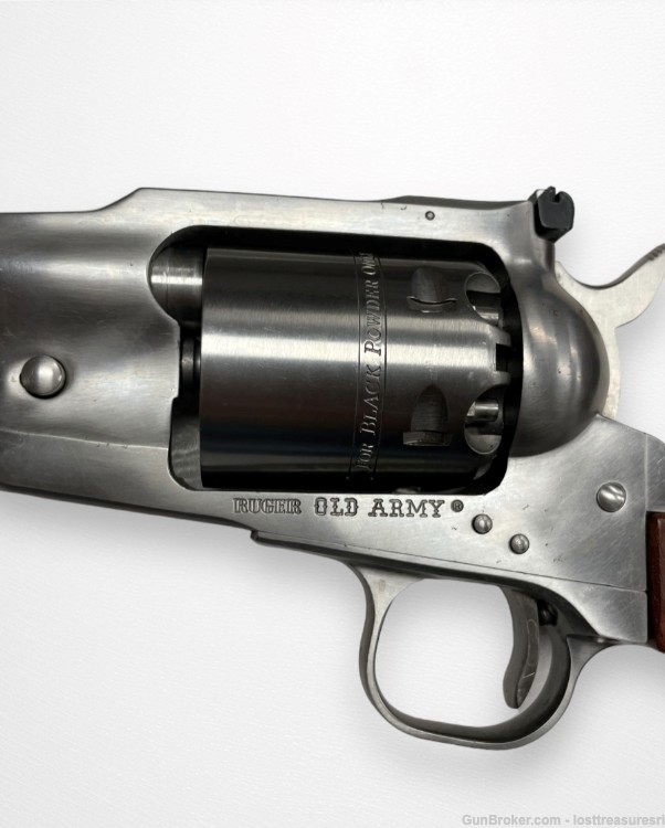 Ruger Stainless Steel Old Army 44 CAL Black Powder Revolver-img-2