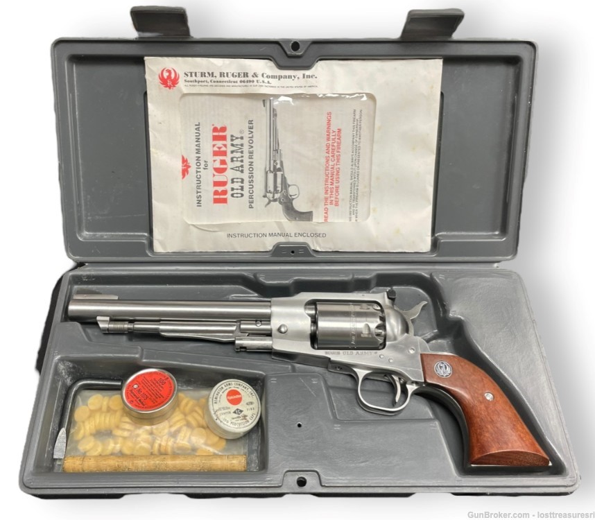 Ruger Stainless Steel Old Army 44 CAL Black Powder Revolver-img-25