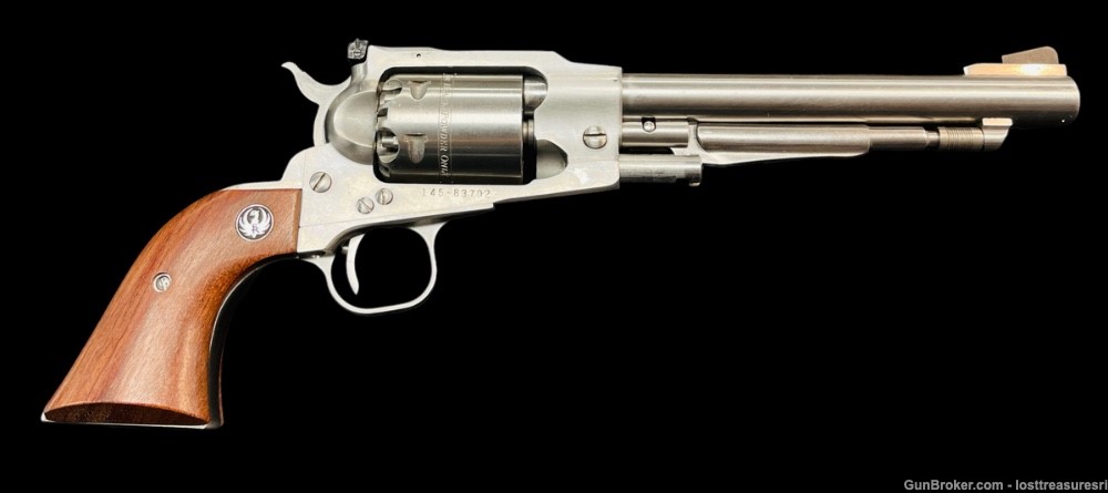 Ruger Stainless Steel Old Army 44 CAL Black Powder Revolver-img-0