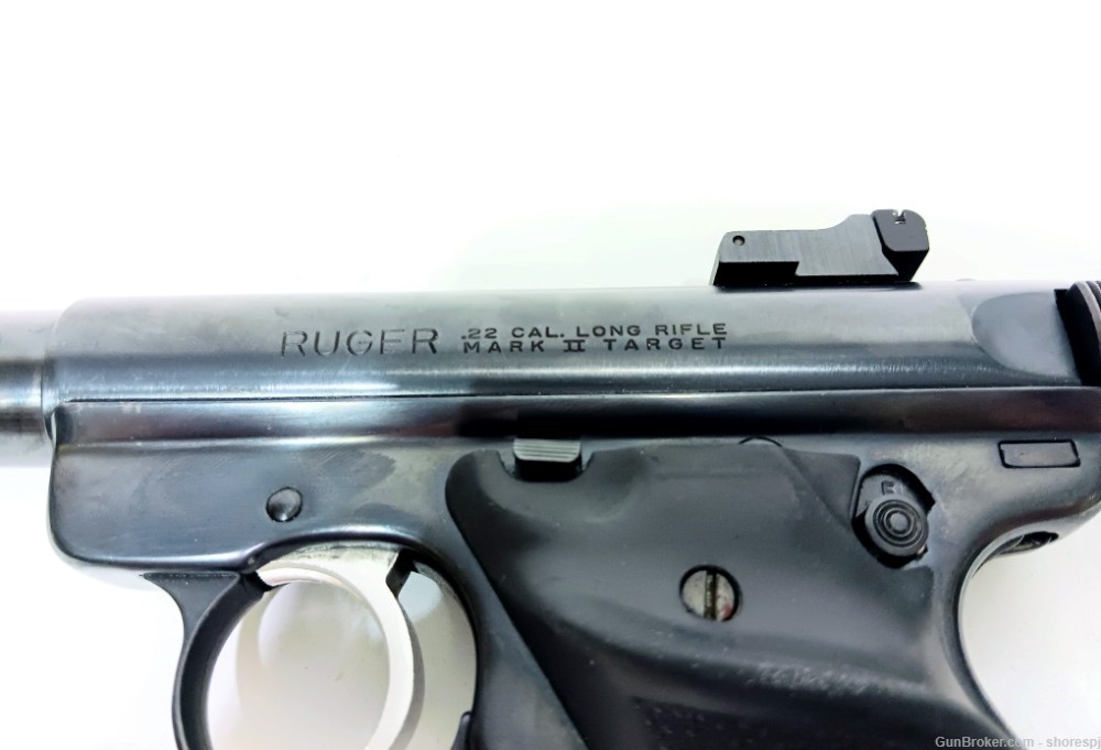 Ruger Mark II .22LR Semi-Auto Target Pistol (7", blued, heavy barrel)-img-6