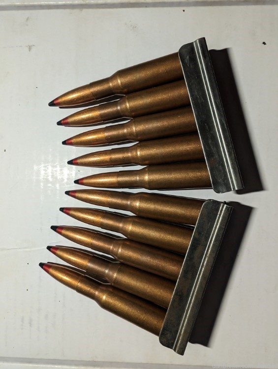 Russian surplus 7.62x54 r b32 API ammo on stripper clips 10 rounds -img-0