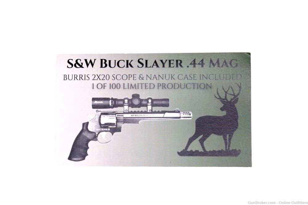 Custom Smith & Wesson 629 PC Buck Slayer 44 Mag 7.5" Scope Combo #2 of 100-img-9