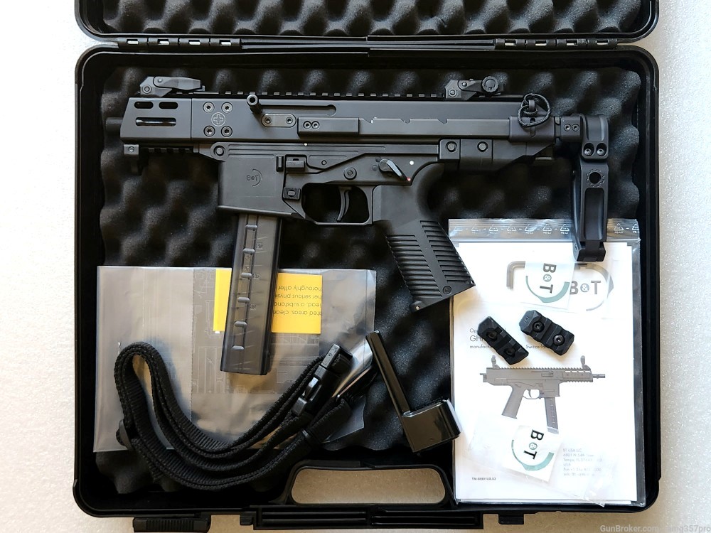 B&T GHM9 Gen 2 Compact Pistol 9mm 4.3" GHM9C w/ Telescoping Brace Mod 1C-img-2