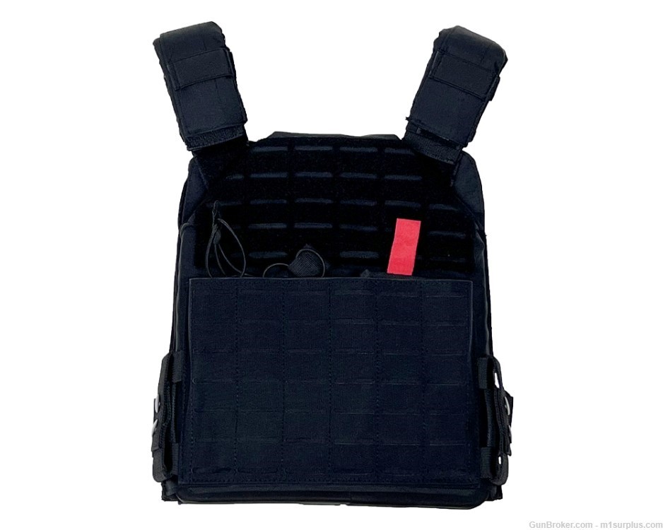 VISM Laser Cut MOLLE Plate Carrier Vest w/ Mag Pouches for 5.56 AR15 M4-img-0