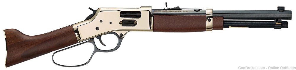Henry H006GML Mare's Leg Side Gate 44 Mag Lever Action 12.9" Walnut Stock-img-0