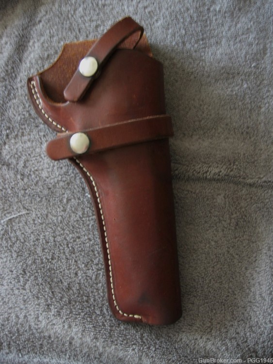 BUCHEIMER APF-9 RIGHT HAND LEATHER HOLSTER FOR S&W AND COLT REVOLVERS-img-0