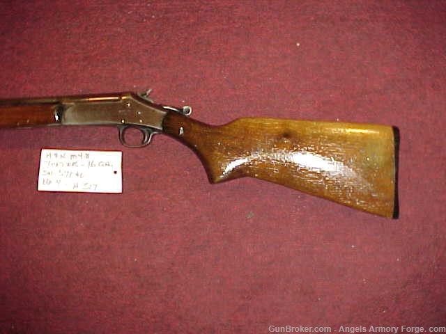 BK# 317 - H&R Topper Model 48 - 16 Ga Shotgun-img-2