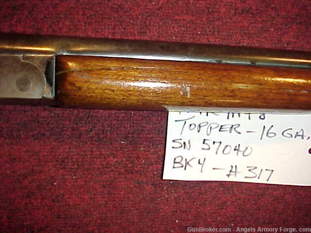BK# 317 - H&R Topper Model 48 - 16 Ga Shotgun-img-5