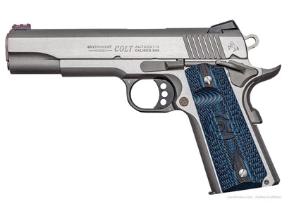 Colt 1911 Competition Government 38 Super 5" NMB 9+1 SS O1073CCS G10 Grips