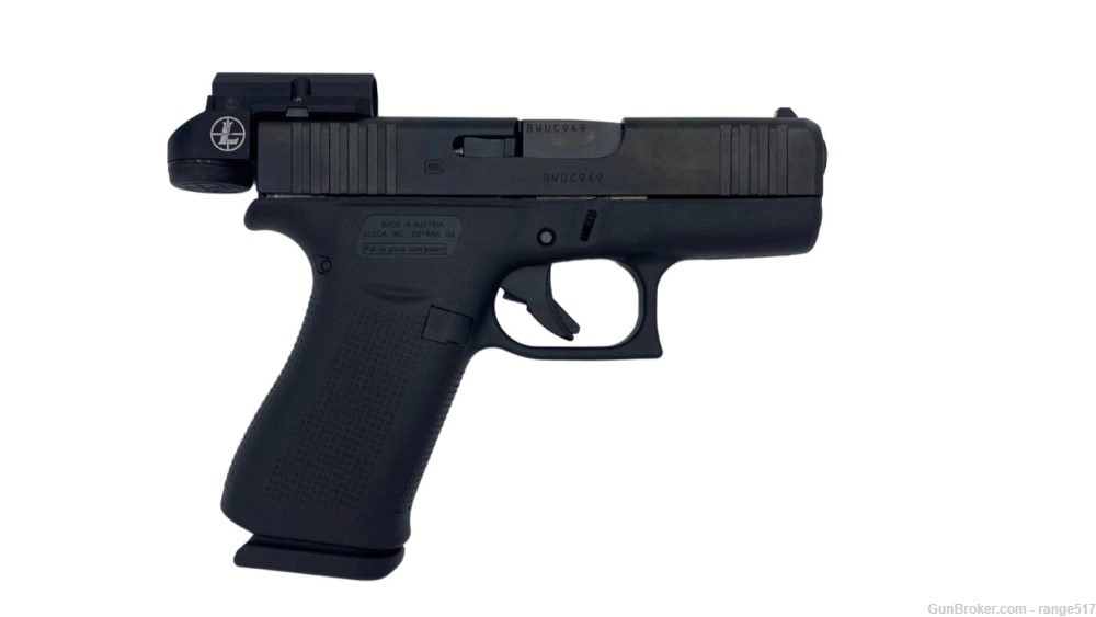 Glock 43X MOS Leupold Delta Point Micro 9mm 3.4in BBL 10+1 PX4350201DPM Blk-img-0