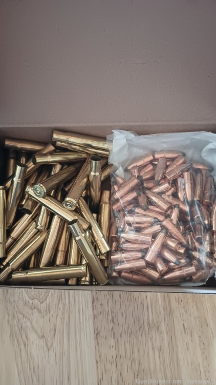 35 Whelen Brass Used  & Bullets -Nos-img-0