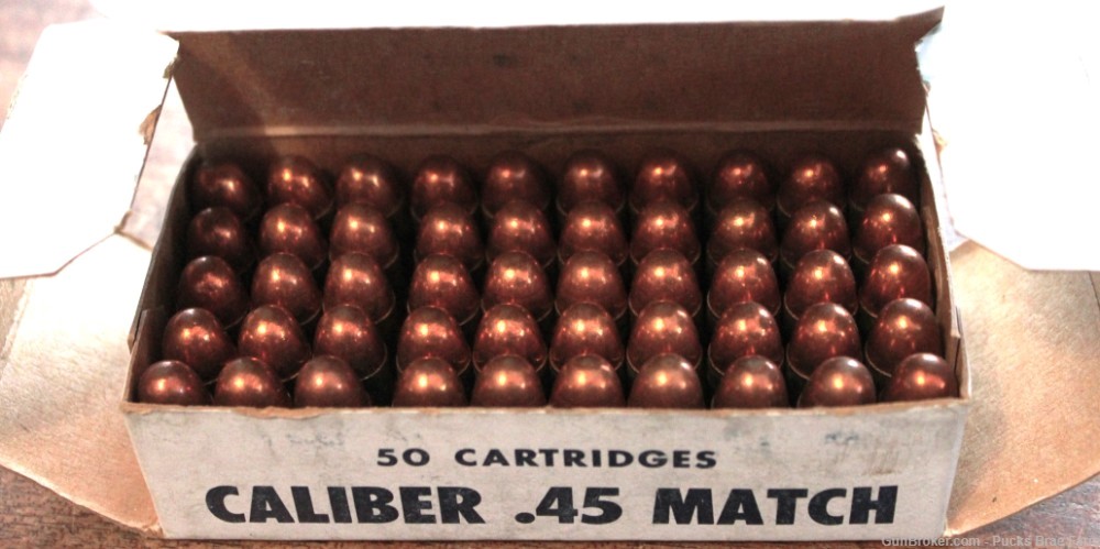 Collectible Full Box of Olin 45 ACP Match Ball Ammunition 50 rounds-img-4