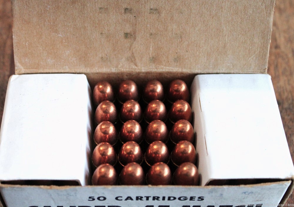 Collectible Full Box of Olin 45 ACP Match Ball Ammunition 50 rounds-img-3