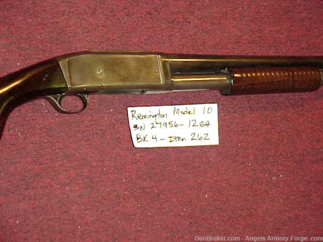 BK# 262  1 - Remington Model 10 12 Ga Pump (Bar'l date 1905)-img-1