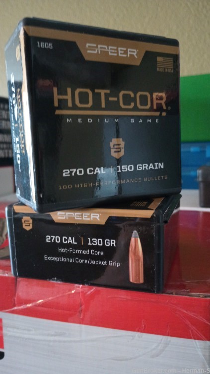 270 Cal .277 Speer Hot-Cor Bullets 200 pcs-img-1