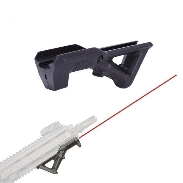 Angled Foregrip Hand Guard Front Grip with Laser Black Picatinny-img-1