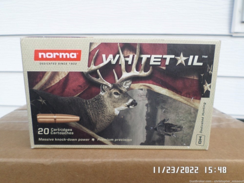Norma .300 Winchester Magnum Whitetail ammo 1 box 20 rds 150 grain PSP-img-0