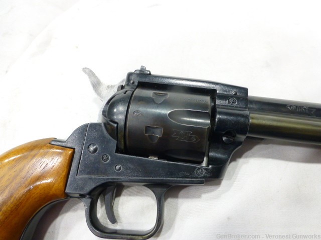 HS Sierra Six Revolver 22 LR 22 Mag Cylinders 5" Adjustable Sight GREAT-img-2