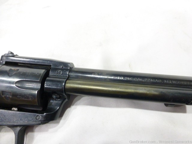 HS Sierra Six Revolver 22 LR 22 Mag Cylinders 5" Adjustable Sight GREAT-img-3
