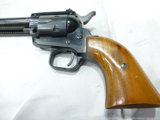 HS Sierra Six Revolver 22 LR 22 Mag Cylinders 5" Adjustable Sight GREAT-img-6