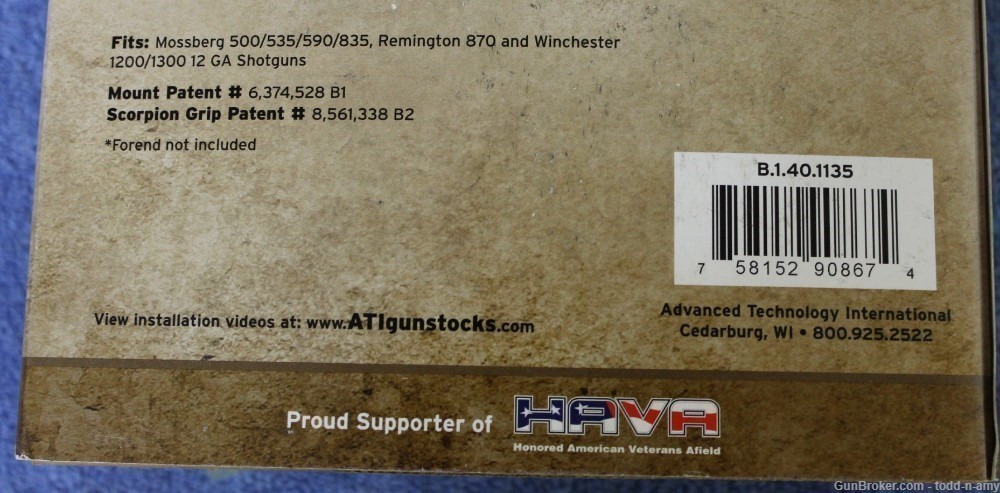 ATI Strikeforce Side-Folding 6-Pos Stock Mossberg/Remington/Winchester GRAY-img-3