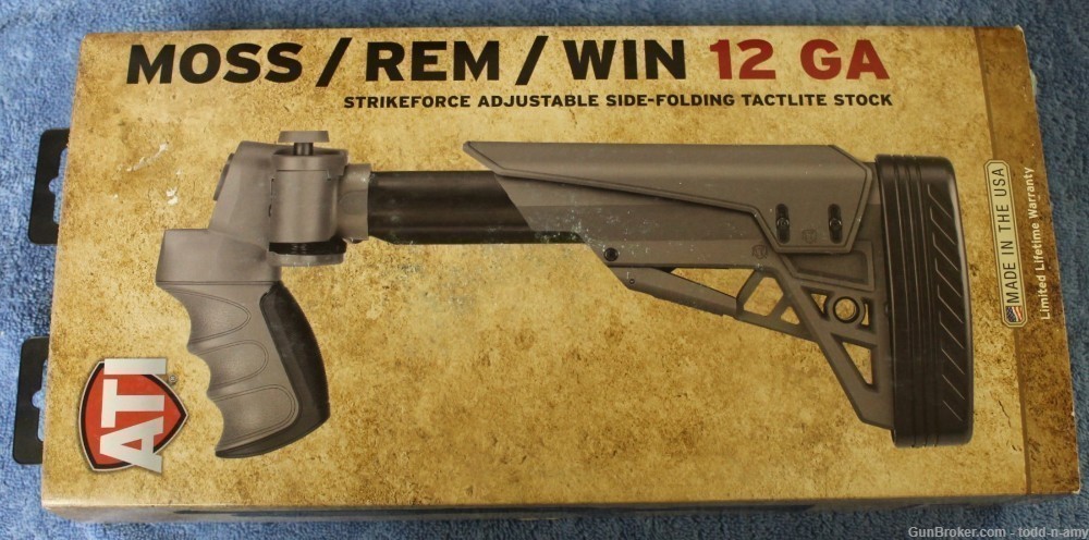 ATI Strikeforce Side-Folding 6-Pos Stock Mossberg/Remington/Winchester GRAY-img-0