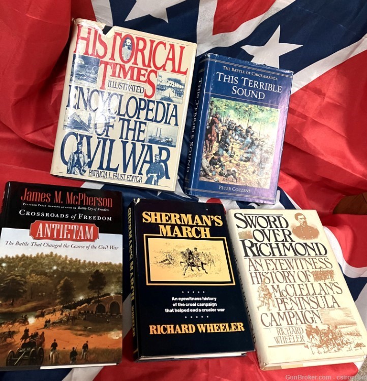 Civil War Books total of five-img-0