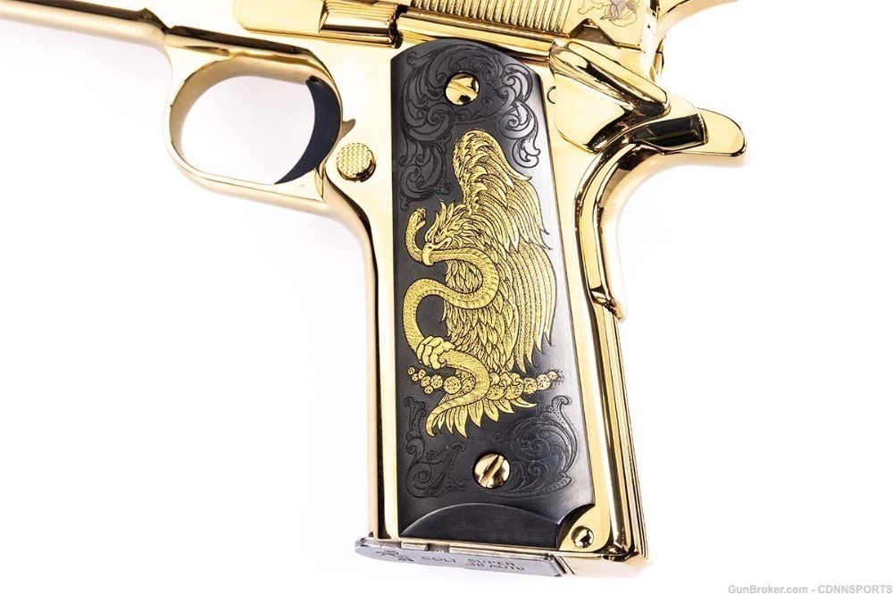 Colt .38 Super 1911 "EL PRESIDENTE DE ORO" 70 Series VERY RARE-img-5