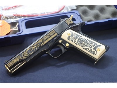 Colt MANA Series 1911 Pistol 38 SUPER High Polished Engraved 1 of 200 BLUED
