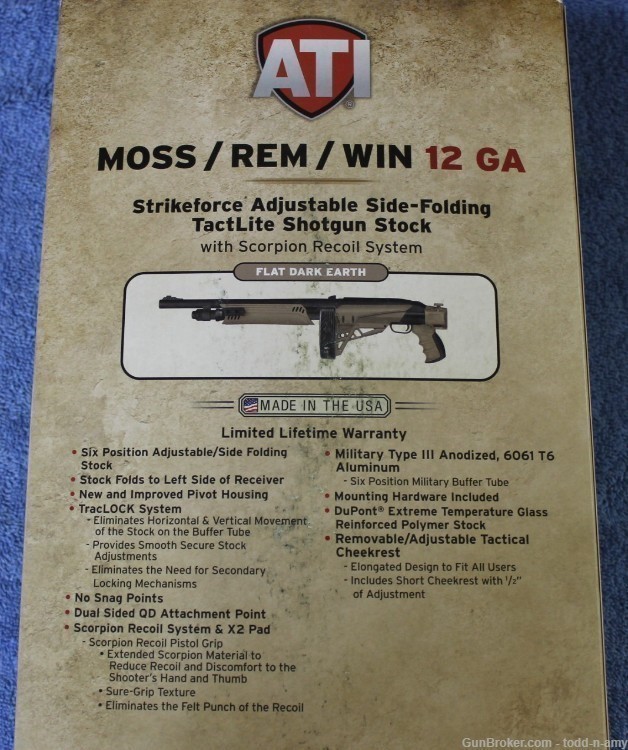ATI Strikeforce Side-Folding 6-Pos Stock Mossberg/Remington/Winchester FDE-img-2