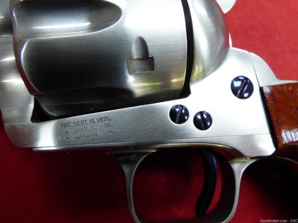 Colt SAA 1st Gen 7.5" Polished Nickel Matched Pair 1880 - .45LC Restored-img-14