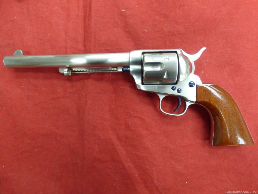 Colt SAA 1st Gen 7.5" Polished Nickel Matched Pair 1880 - .45LC Restored-img-21