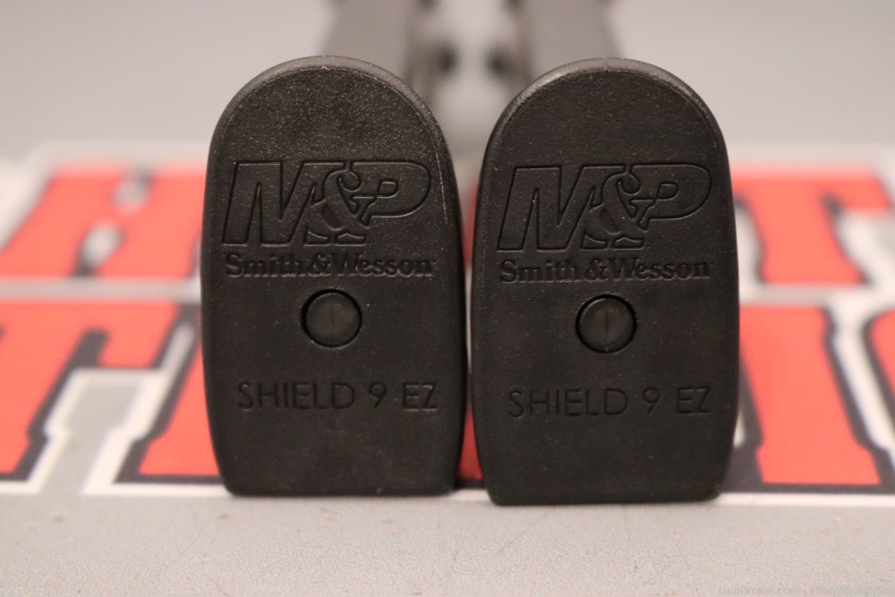 Lot O' Two (2) Smith & Wesson M&P9 Shield EZ 9mm 8rd Mags (OEM)-img-2