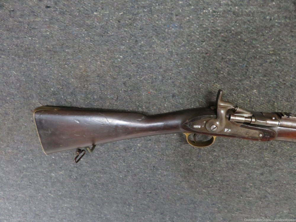 ANTIQUE PORTUGUESE SNIDER MARK III ARTILLERY CARBINE-LOCK MARKED “F.A 1878”-img-1